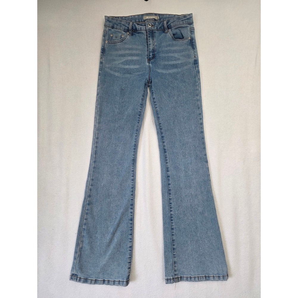 Tractr Girls Size 16 Flare Jeans Light Wash Stretch Bell Bottom Tween Kids